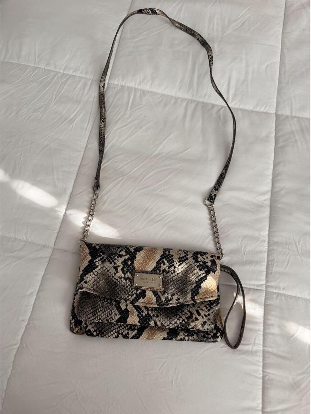 Nine West Women's Multi and Brown Bag